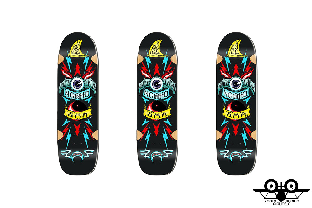 SANTA MONICA AIRLINES NGOHO BLACK FORMICA 9.5inch